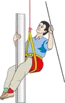 Most cruising sailboats stow a bosuns chair for getting aloft, but there are other ways of getting up there. Take a look at traditional and modern mast-climbing alternatives here