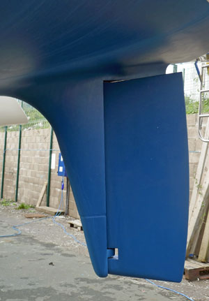 A Skeg-Hung Sailboat Rudder