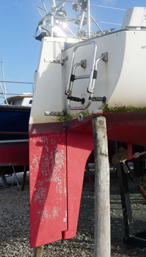 skeg hung rudder sailboats