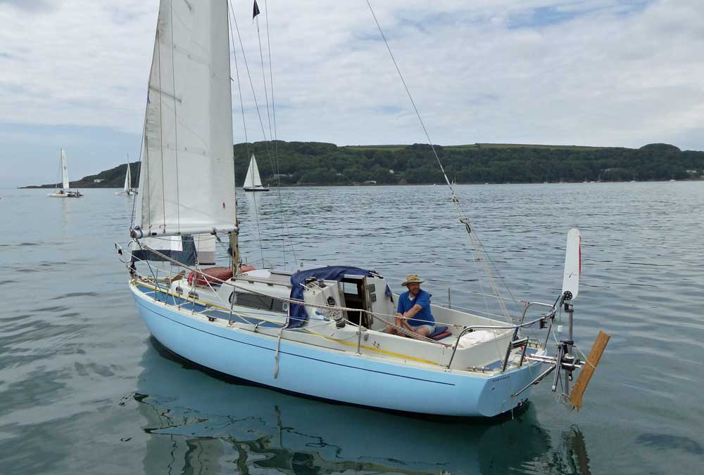 Sailboat 'Lizzie-G', an entrant in the 2015 Jester Challenge