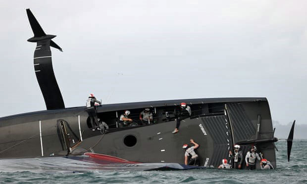 'American Magic' capsizes in the Prada Cup