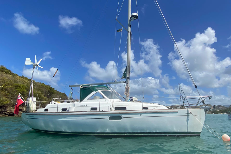A nicely cared for Beneteau Oceanis 36 CC for sale in Grenada (West Indies). She's available now for her next adventure.