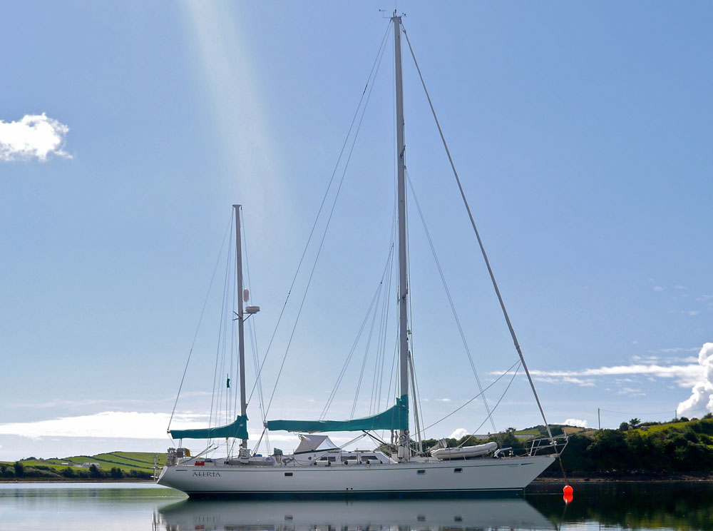 A Bowman 57 staysail ketch