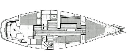 C&C Landfall 42 layout plan