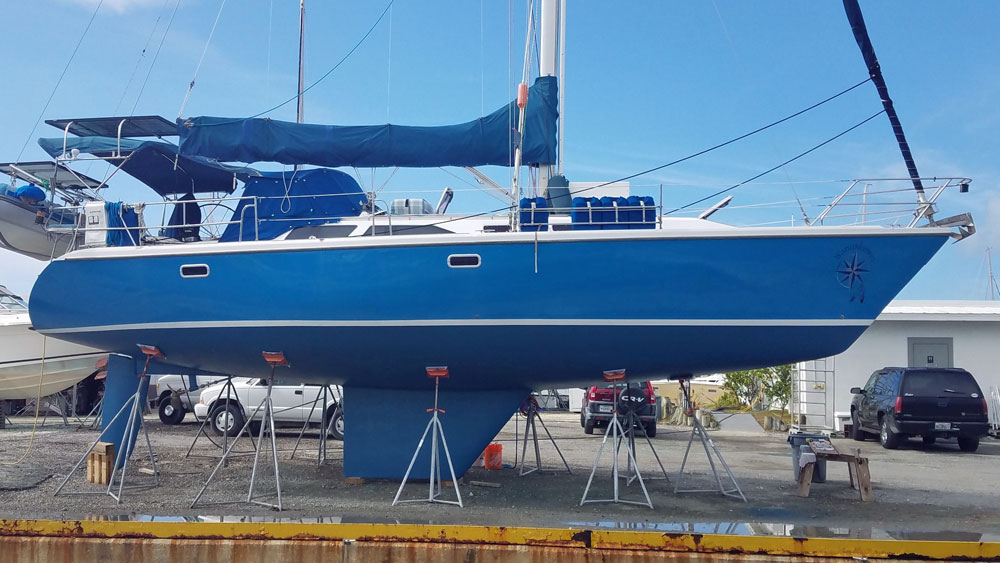 Wanu' Catalina 42MkII, ashore