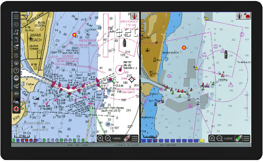 chart software on tablet