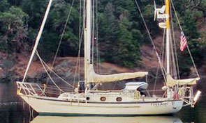 A Pacific Seacraft Crealock 37 sailboat for sale
