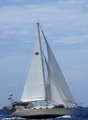 An Island Packet 380 Cutter