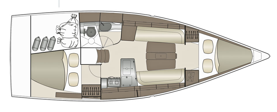 Dehler 34 layout