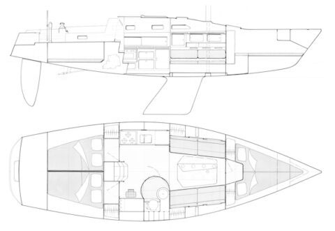 Dehler 37CWS Accommodation Layout