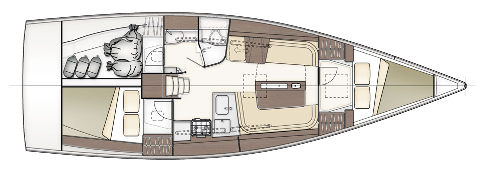 Dehler 38 layout