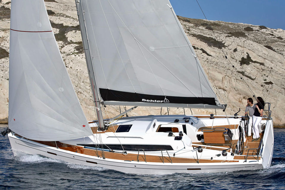 A Dehler 38 sailboat