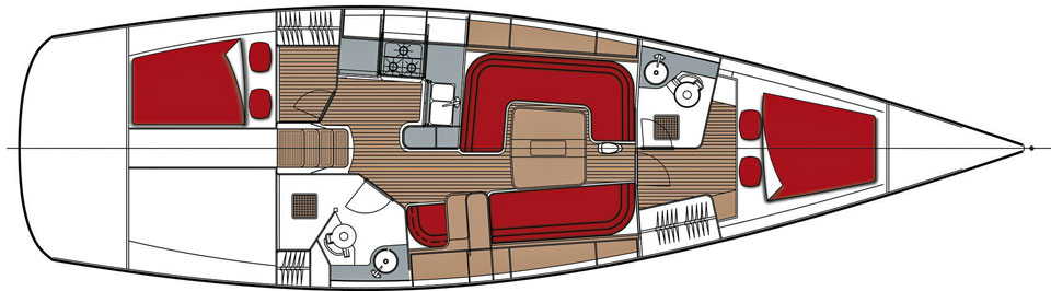 Dehler 45 Layout