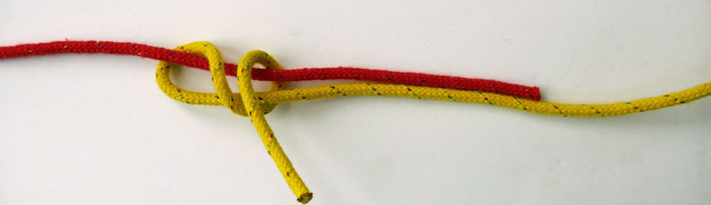 How to Tie the Double Fishermans Knot; Stage 3