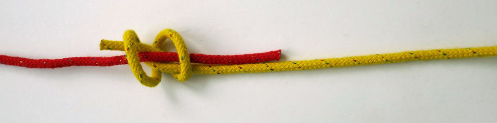 How to Tie the Double Fishermans Knot; Stage 4