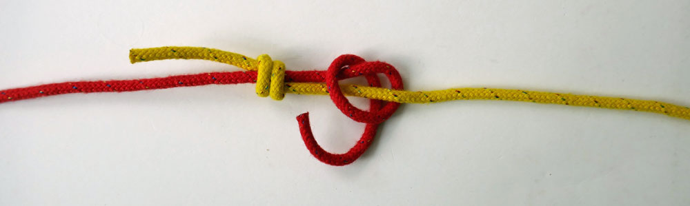 How to Tie the Double Fishermans Knot; Stage 5