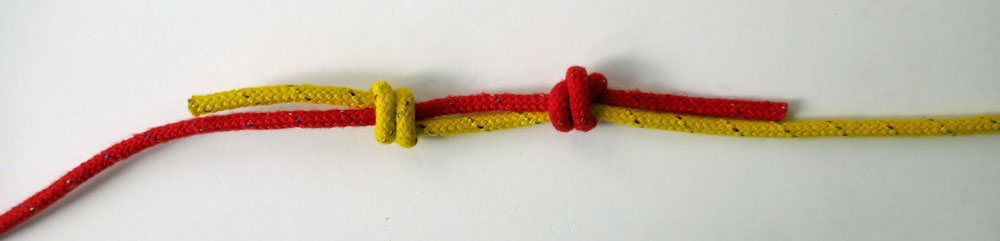 How to Tie the Double Fishermans Knot; Stage 7