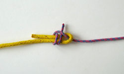 How to tie the double sheet bend; Stage 6
