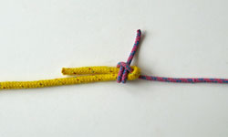 How to tie the double sheet bend; Stage 7
