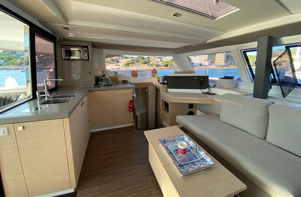 Fountaine Pajot Lucia 40 Catamaran galley