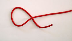How to tie the Figure of Eight knot: Stage 1