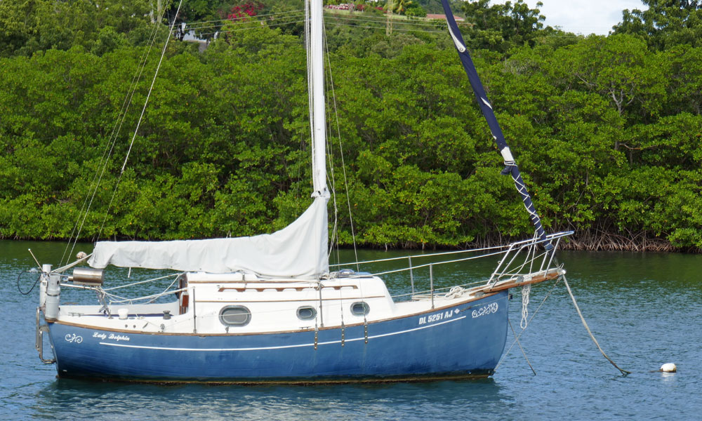 a Flicka 20 sailboat