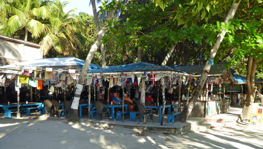 Foxy's Bar on Jost van Dyke, one of the BVIs in the Caribbean