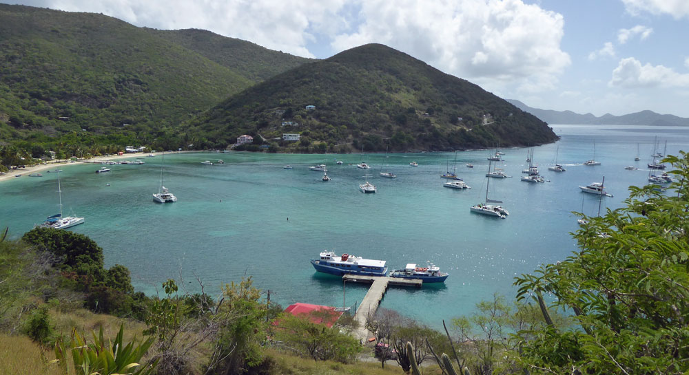 Great Harbour on Jost van Dyke, one of the British Virgin Islands in the Caribbean