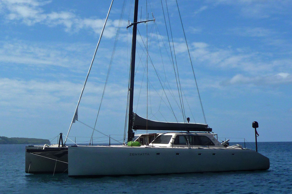 A Gunboat 62 performance cruising catamaran from South Africa