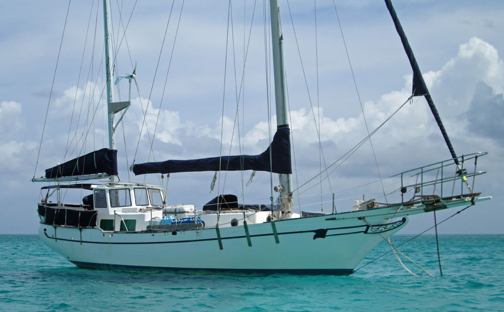 Seawolf 40, 'Wind's Way' - anchored 2