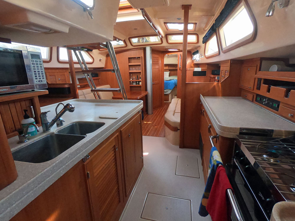 Island Packet 465 interior