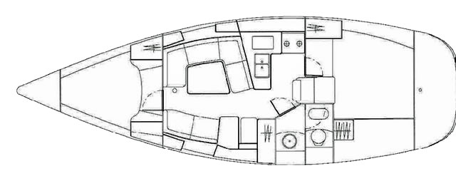 Sun Fast 37 Accommodation Layout