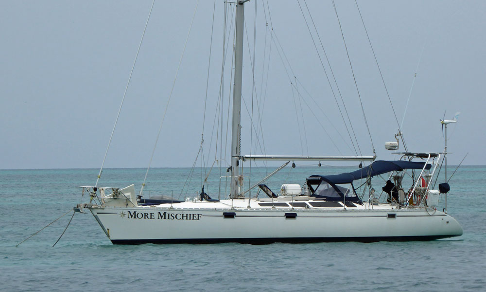 'More Mischief', a Jeanneau Sun Kiss 47 Cruising Yacht