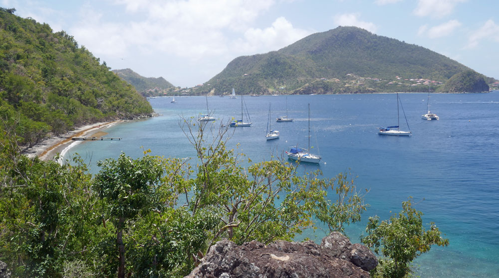 Anse Fideling on Terre D'en Bas in Les Saintes, in the French West Indies