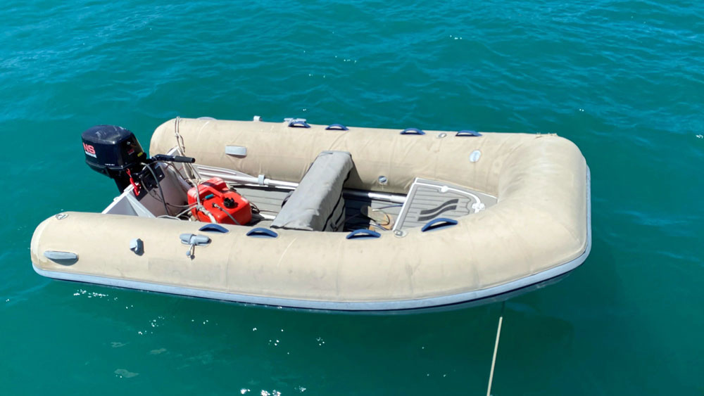 'Coco Rose', Lipari 41, dinghy