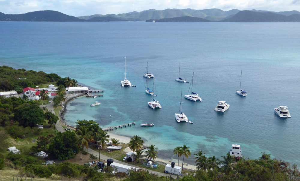 Little Harbour on Jost van Dyke, one of the British Virgin Islands in the Caribbean