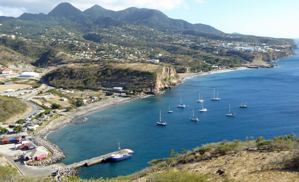 View of Little Bay Anchorage, Montserrat