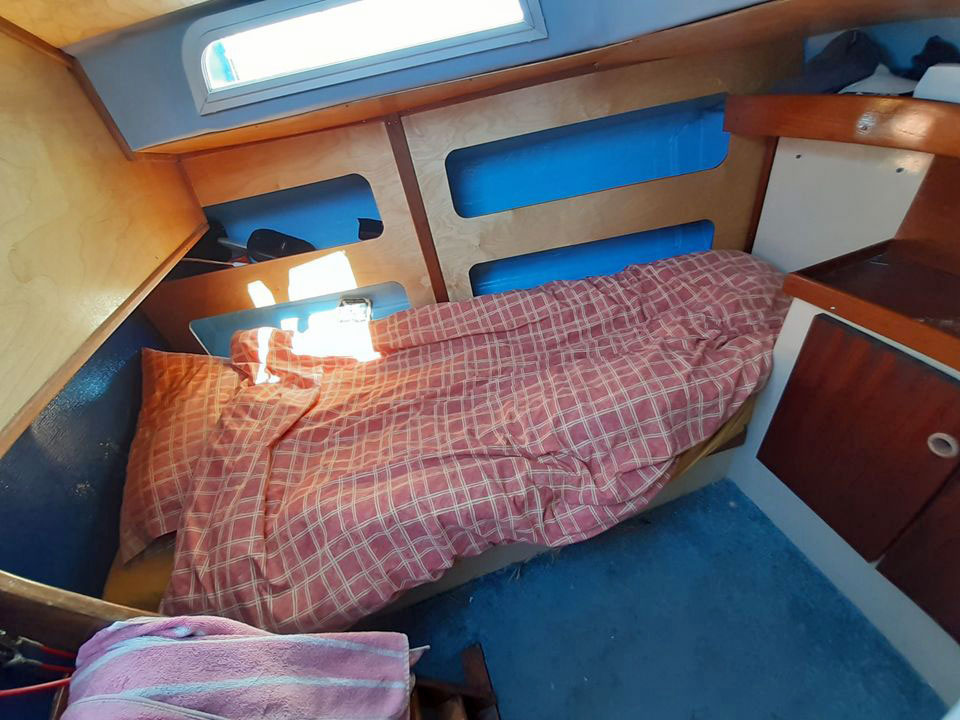 Sleeping accommodation in the aft cabin