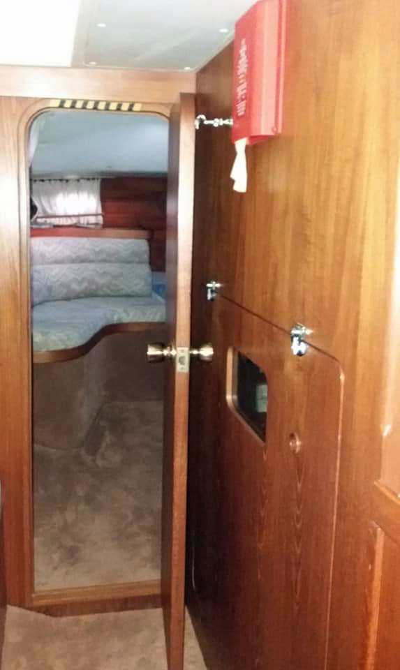 Internal accommodation on a Moody 376 sailboat