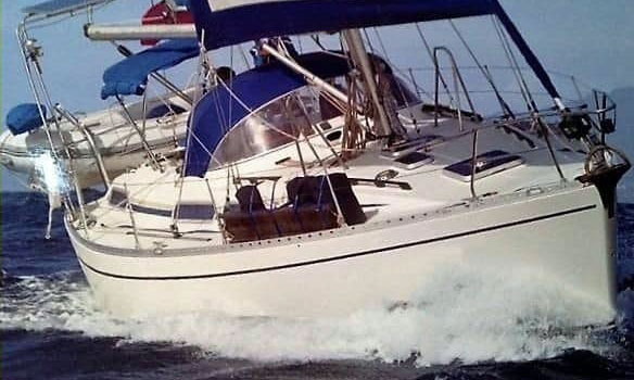 'Maia', a Moody 376 Sailboat under sail
