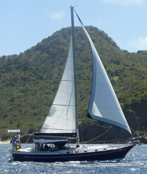 A CSY 44 under sail