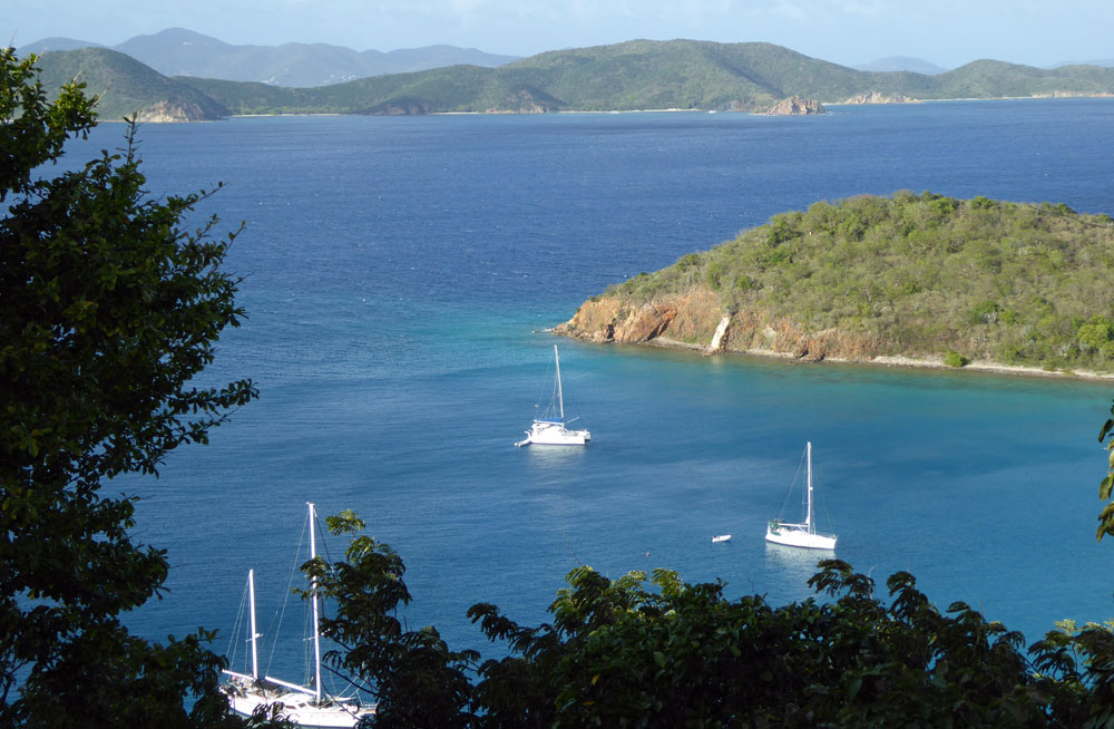 Benures Bay on Norman Island in the British Virgin Islands