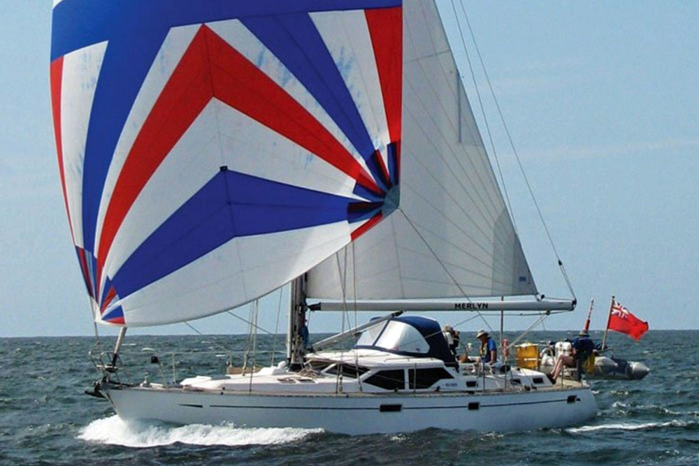 Oyster 45 under sail