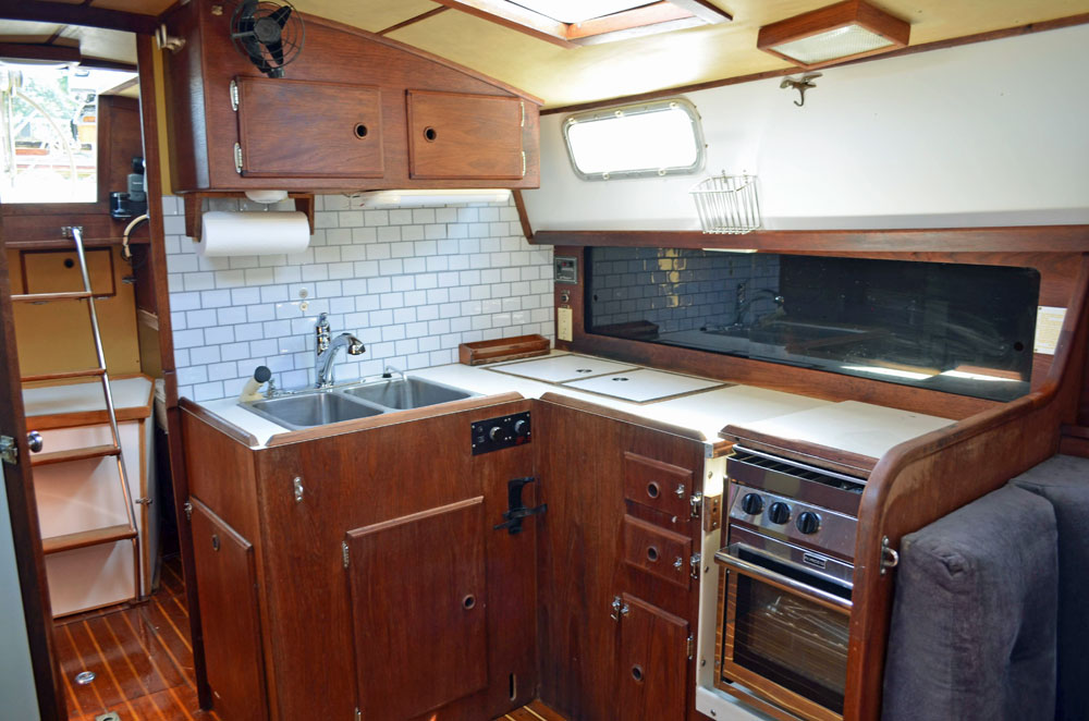 Pearson 424 ketch galley