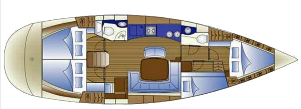 'Pinta', Bavaria-44, layout