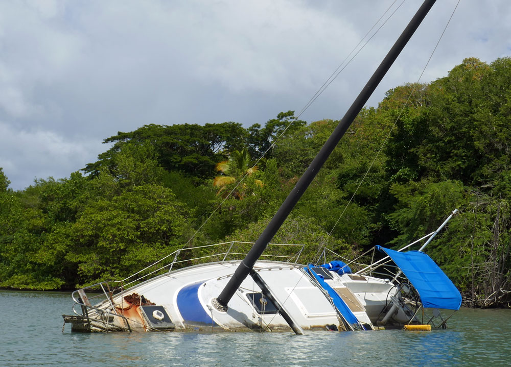 Wreck in Prickly Bay