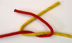 How to tie the reef knot, Stage 2