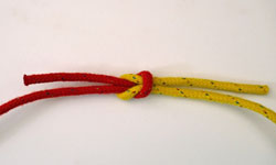 How to tie the reef knot, Stage 4