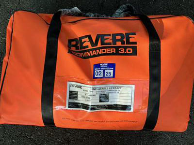 Revere Coastal Commander 6-man Liferaft in valise