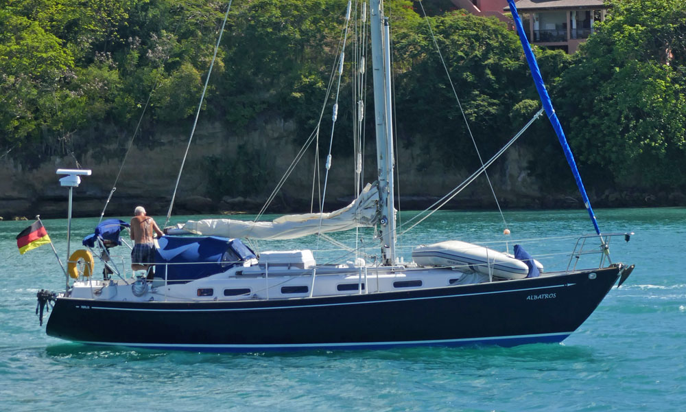 The Rival 36, an offshore cruising yacht.
